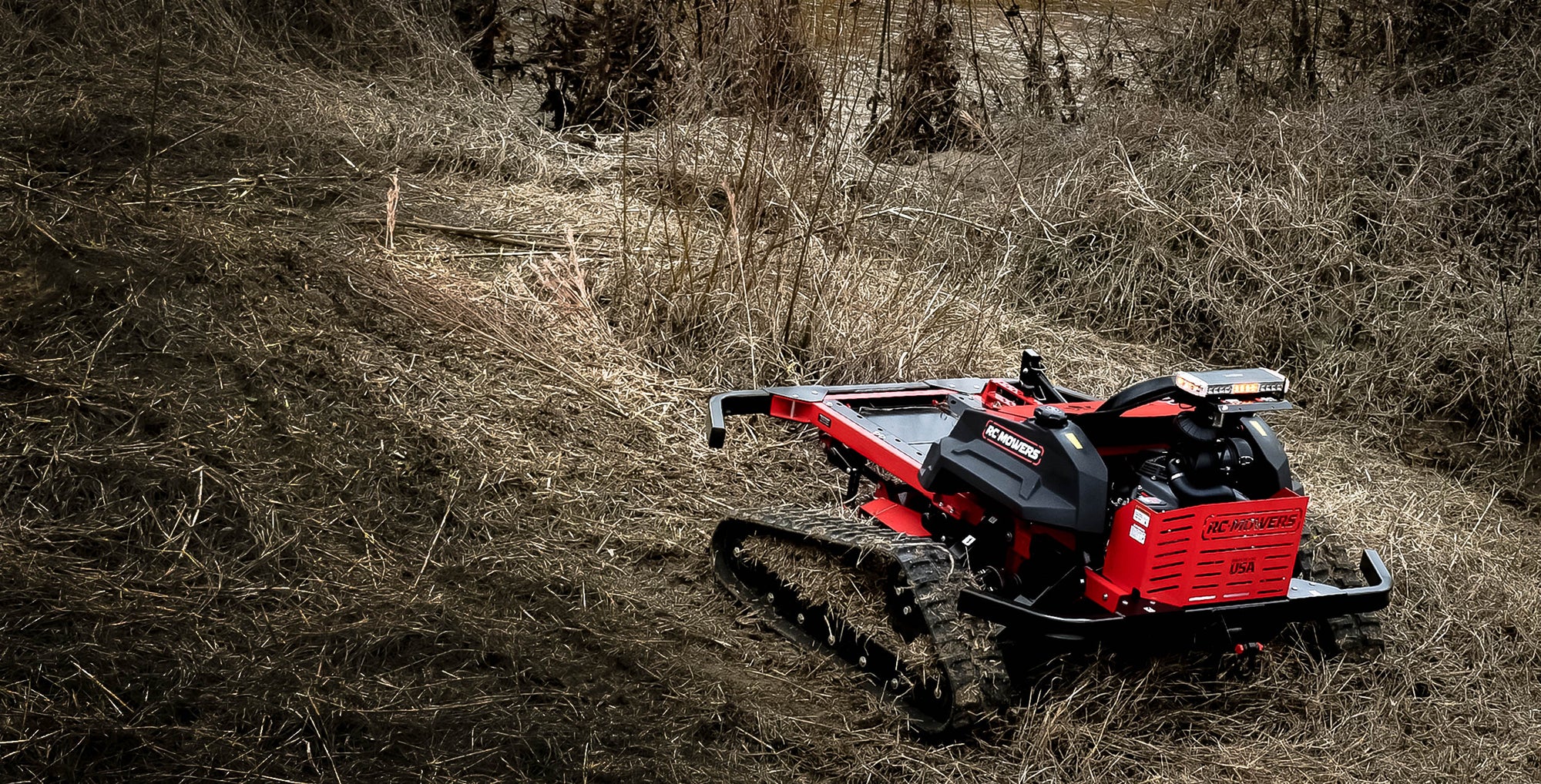 RC Mowers Remote-Operated Robotic Slope Mowers